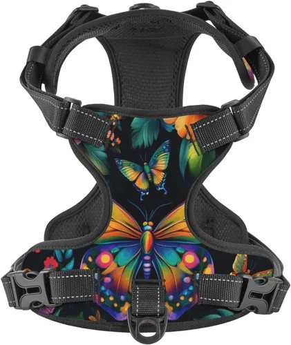 Vista 21 de Dog Harness for Small Dogs with Leash No Pull 2 Leash Clips, Adjustable Soft American Flag and The Eagle Dog Vest Set Small