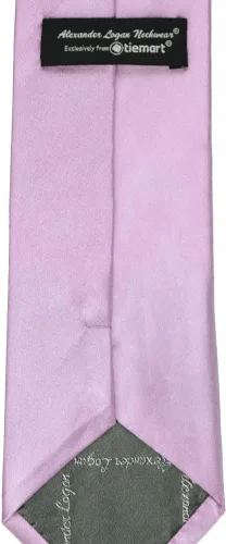 Vista 397 de tiemart Corbata de color sólido para hombre Longitud estándar