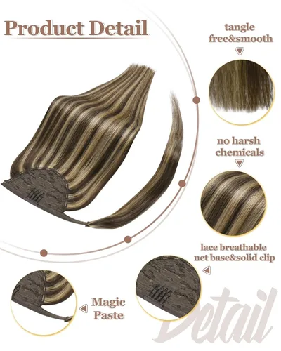 Vista 25 de Hetto . Extensiones de cabello humano rizado con clip, color #1 negro azabache, extensiones de cabello humano ondulado natural para cabeza completa