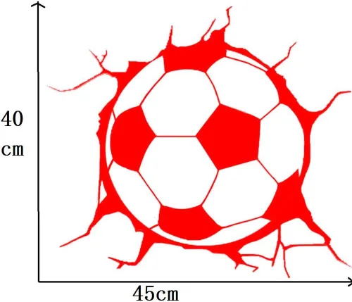 Vista 2 de BIBITIME - Adhesivo de vinilo de fútbol americano para pared, para fanáticos del deporte, dormitorio, escuela, gimnasio, aula, guardería, habitación