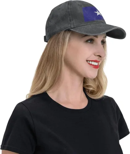 Vista 4 de Bonnie Blue Flag Vintage Denim Baseball Cap Cowboy Hat Classic Adjustable8