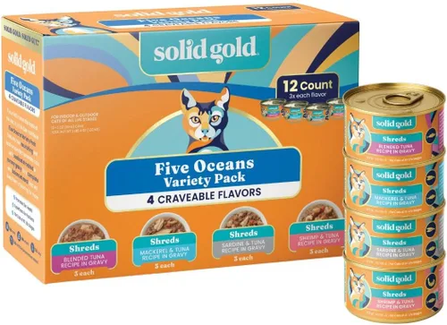 Vista 15 de Solid Gold Comida Húmeda Paté Sabor Festín - Paquete de Muestra de 3 Unidades - Comida enlatada para gatos hecha con pollo real - Sin granos