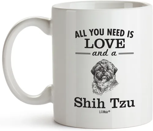 Vista 2 de Shih Tzu Mom Gifts Mug For Christmas Women Men Dad Decor Lover Decor Stuff I Love Shih Tzu Coffee Accessories Talking Art Apparel Funny Birthday