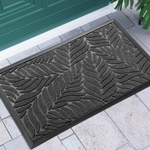 Vista 29 de Yimobra Tapete para puerta delantera para interiores y exteriores, 29.5 x 17 pulgadas, impermeable, para todas las estaciones, para entrada