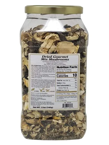 Vista 2 de The Wild Mushroom Co. Mezcla Gourmet de Setas Europeas Secas 12 Onzas (340g)