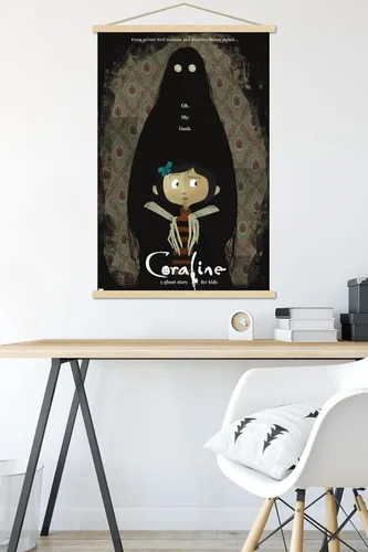 Vista 5 de Trends International Coraline - Póster de pared de una hoja de Ghost Story, 22.37 x 34.00 pulgadas, paquete de impresión premium y colgador