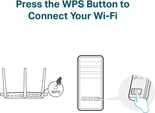 Vista 3 de Adaptador USB TP- Link Wireless, Negro