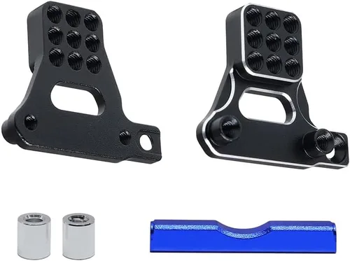 Vista 4 de Torre de aluminio con múltiples orificios para amortiguador TRX4M Defender 1/18 RC Crawler Shock Kit (azul oscuro)
