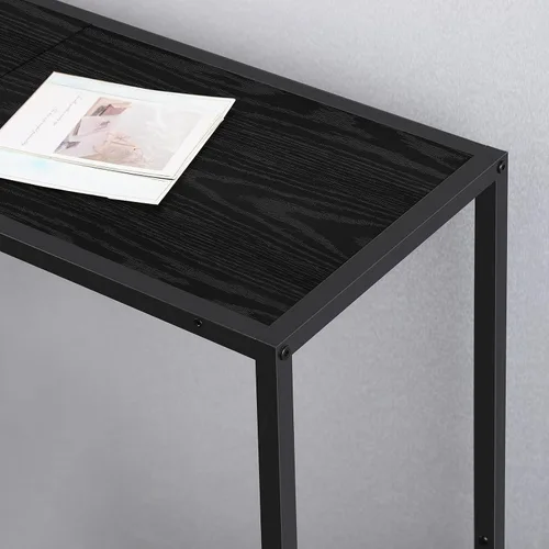 Vista 4 de Mesa consola estrecha, mesa de entrada negra para espacios pequeños 31.5" Small Side Table, Thin Hallway Table, Slim Sofa Side Table, For Living