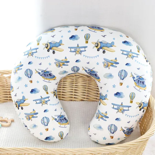 Vista 7 de Funda de almohada de lactancia, funda de almohada de lactancia materna para bebés, niñas y niños, funda de almohada elástica suave para lactancia