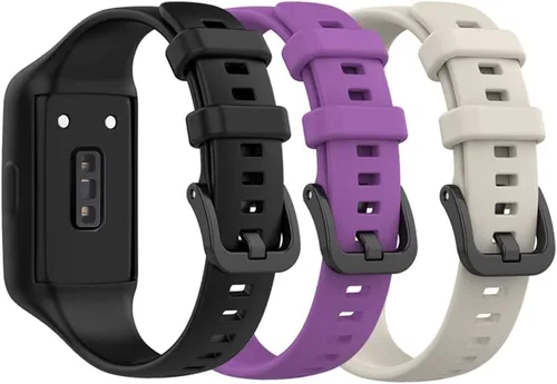 Vista 14 de Senter Correa de repuesto de goma suave de liberación rápida para Huawei Band 7 Smart Watch 10 pzas