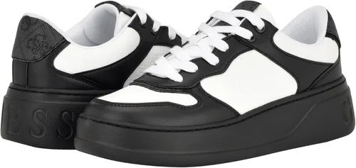 Vista 6 de GUESS US Cleva Logo - Tenis bajos para mujer, Wht Floral