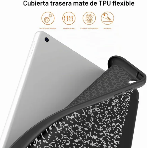 Vista 7 de Soke - Funda para iPad de 9ª generación 2021/8ª generación 2020/7ª generación 2019 con soporte para lápices - Funda de protección premium a prueba