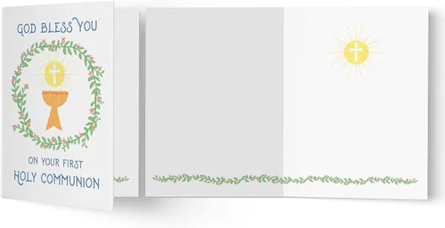 Vista 5 de Tiny Expressions Tarjetas de felicitación de primera comunión para niños