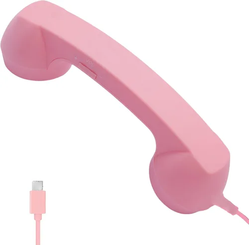 Vista 10 de 2026 New Retro Phone Handset for iPhone, Type-C Retro Telephone Wired Handsets Style Landline Handle Receiver for Cell Mobile Video Conferences