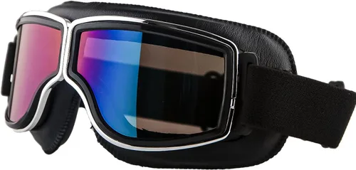 Vista 14 de Anteojos de seguridad para motociclismo, motonetas, medio casco clásico para Vespa, estilo aviador, plegable con lentes transparentes