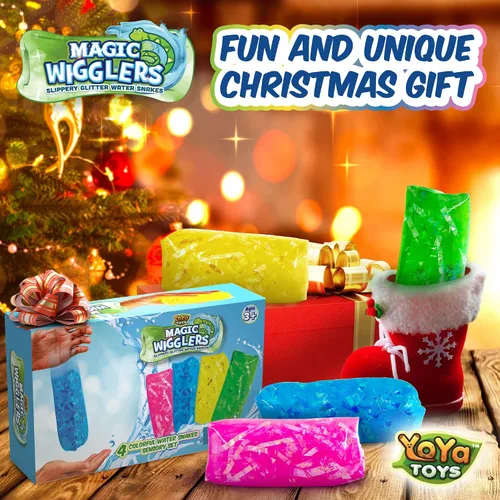 Vista 7 de YoYa Toys Magic Wigglers - Juguete para ansiedad de serpiente de agua, juguete para el estrés de serpientes de agua, juguete para el estrés, tubo