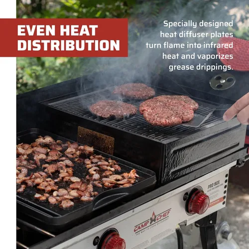 Vista 3 de Camp Chef BB - caja de barbacoa con tapa de 14 pulgadas, sistema de cocción llama azul, 3381 onzas líquidas