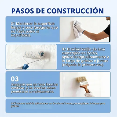 Vista 5 de Revestimiento impermeable transparente, sellador invisible de 35 onzas (2.2 libras), revestimiento transparente a prueba de fugas para techo, pared