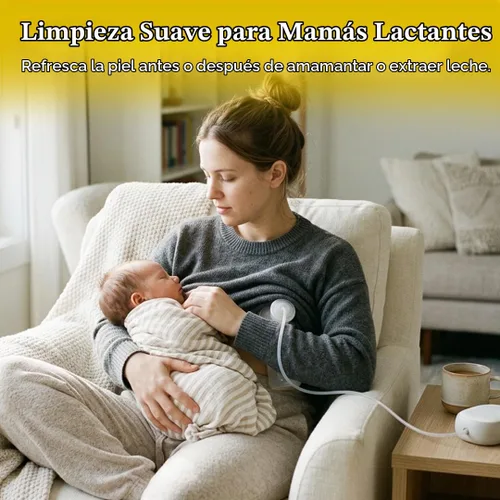 Vista 7 de BELLA B Nipple Nurture - Toallitas para extractor de leche de limpieza rápida, 3 paquetes de toallitas calmantes hipoalergénicas y sin parabenos