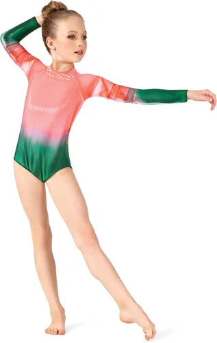 Vista 4 de Maillot WC8847 de malla pintada a mano para mujer
