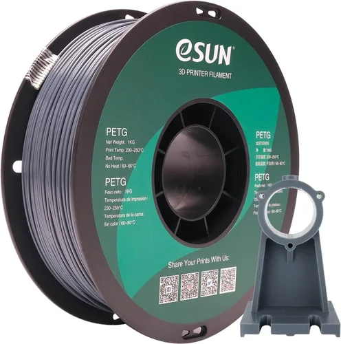 Vista 13 de eSUN – Filamento de impresora 3D PETG, 1.75 mm, color blanco, 1 kg (2.2 libras), sólido, opaco Blanco sólido