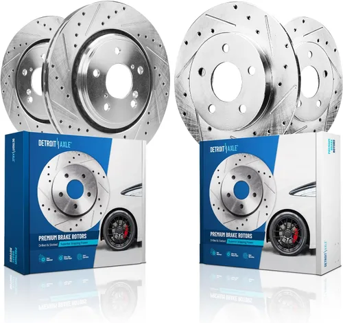 Vista 29 de Detroit Axle - Rotores de freno traseros para Toyota GR Supra BMW 230i 330e 330i 430i 530i 530i 530e 540d 540i xDrive X3 X4 Z4, rotores de freno