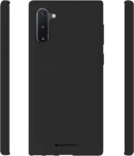 Vista 3 de GOOSPERY Soft Feeling Jelly para Samsung Galaxy Note 10 Case (2019) Cubierta de parachoques delgada sedosa (negro)