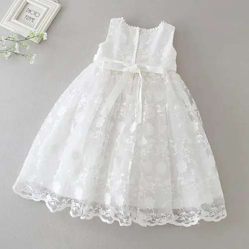 Vista 8 de Vestidos largos para bautizo, color blanco