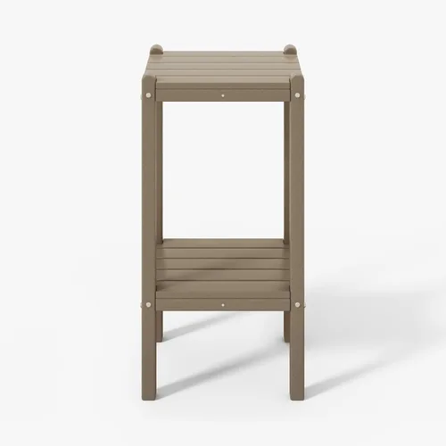 Vista 57 de WestinTrends Malibu - Mesa auxiliar cuadrada para exterior para silla Adirondack, teca