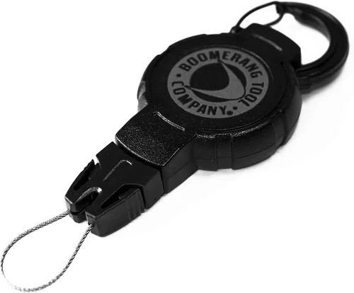 Vista 3 de Boomerang Buceo Buceo Retráctil Correas de equipo con un cable de Kevlar y ajuste final universal – Ideal para indicadores de buceo, linternas