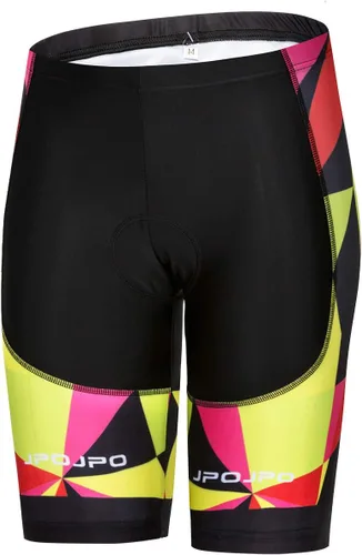 Vista 140 de Camiseta de ciclismo para mujer, manga corta y pantalones cortos de ciclismo acolchados para verano