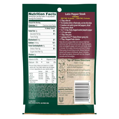 Vista 2 de Knorr Mezcla de salsa, marrón clásico, 1.2 oz