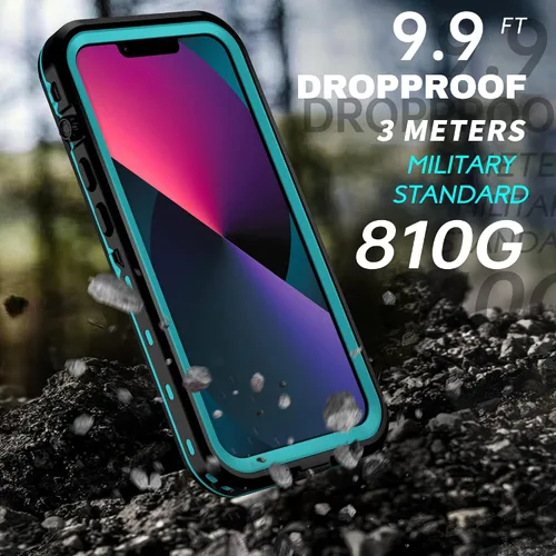Vista 3 de BEASTEK TRE - Funda impermeable para Apple iPhone 13, a prueba de golpes, con certificación IP68, con protector de pantalla integrado, cubierta
