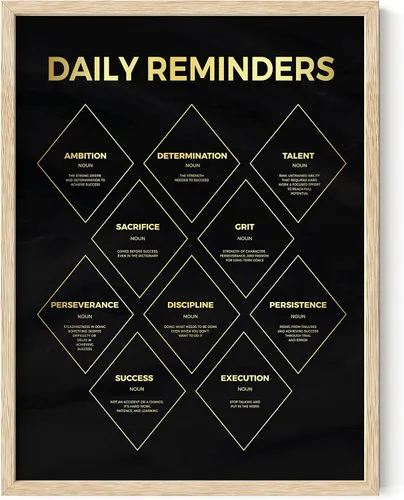 Vista 28 de HAUS AND HUES Pósteres de dinero para hombres – Pósteres motivacionales para oficina, arte de pared de monopolio, carteles inspiradores y en el 1