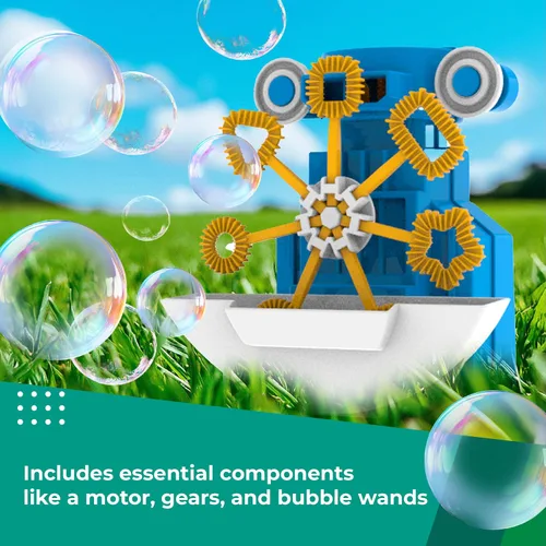 Vista 5 de 4M KidzRobotix - Robot de Burbujas - Construye un Robot de Máquina Automática de Burbujas, Inspira el Aprendizaje STEM, Aumenta la Creatividad