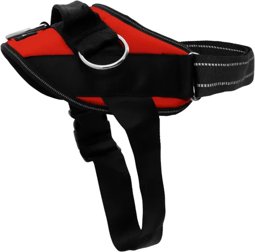 Vista 22 de ShawnCo Arnés esencial para perro, chaleco sin tirones para mascotas con 3 clips de correa, sin estrangulamiento, reflectante, ajustable