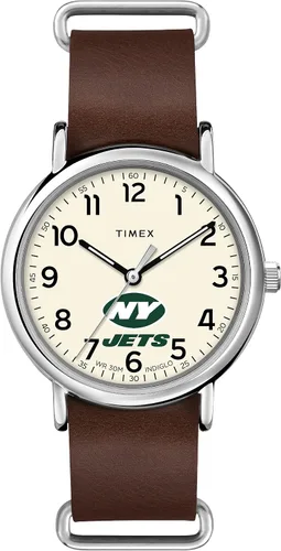 Vista 15 de Timex Tribute Correa de cuero de cuarzo NFL Weekender de 1.575 in para hombre