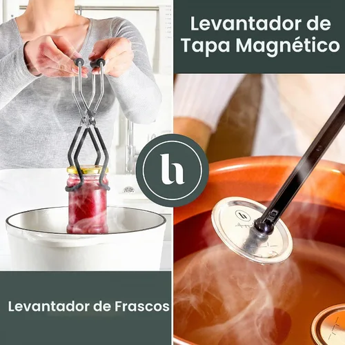 Vista 5 de Hungry Artisan - Kit de suministros para conservas, acero inoxidable, 18 Ideal para encurtidos, mermeladas, salsas y condimentos. Juego de conservas