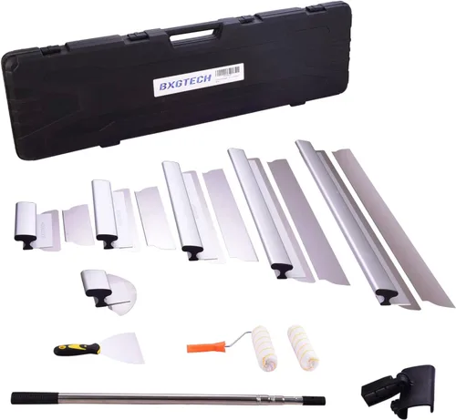 Vista 7 de Herramientas para Paneles de Yeso Cuchilla Alisadora con Mango de Extensión - Cuchillas de 10", 14", 24" y 32" 40" con 2 Cuchillas de 0.3 mm