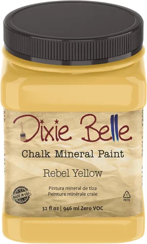 Vista 380 de Pintura para muebles con acabado de tiza Dixie Belle Paint Company - Amatista (4oz) - Pintura mineral de tiza chic púrpura profundo mate