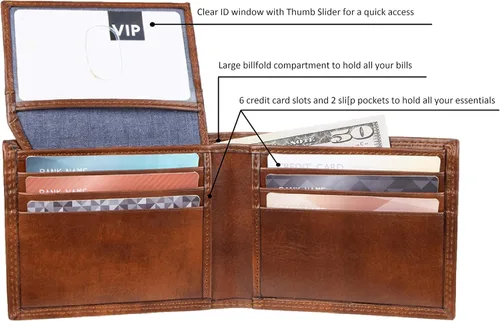 Vista 3 de Tienda Essentials Billetera plegable para hombre