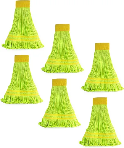 Vista 9 de Matthew - Trapeador de microfibra de limpieza resistente, repuesto de cabezal de trapeador húmedo, excelente absorción, capacidad de lavado premium