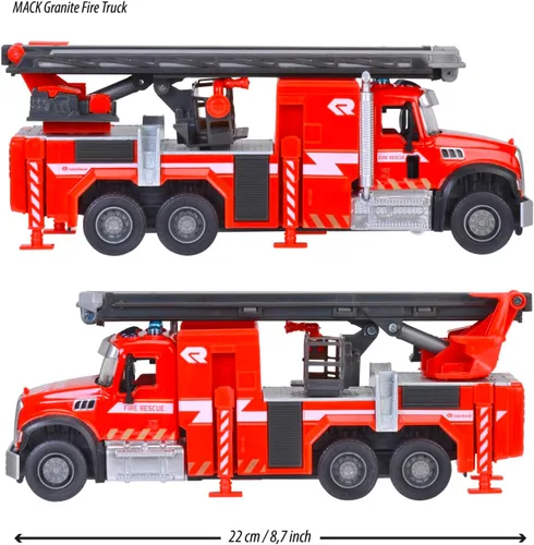 Vista 3 de Majorette Camión de bomberos de granito Mack 213713005