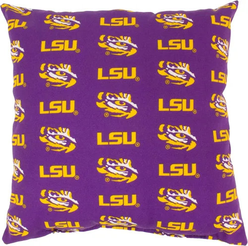 Vista 16 de College Covers Almohada decorativa para exteriores, 16 x 16 pulgadas, tigres caoba