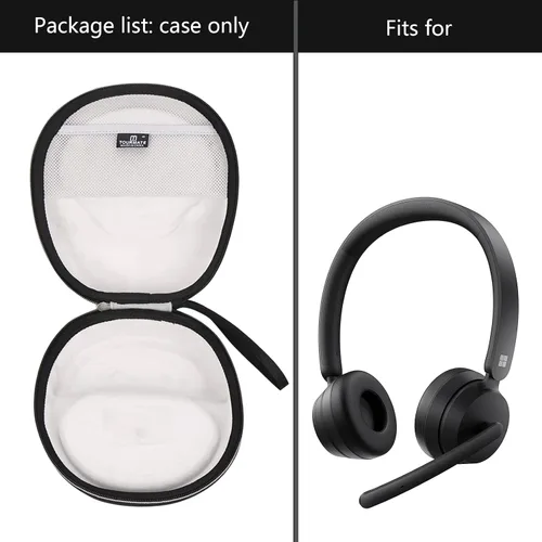 Vista 3 de Tourmate Estuche rígido de viaje para auriculares inalámbricos modernos de Microsoft, bolsa de almacenamiento protectora