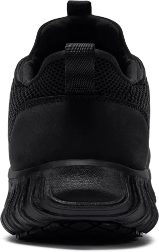 Vista 3 de LARNMERN Zapatos antideslizantes impermeables para hombre, zapatos deportivos de servicio de alimentos, para cocina, restaurante, chef, zapatos