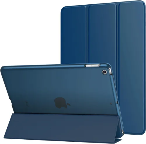 Vista 45 de MoKo Funda para iPad 9.7 2018/2017 de 5ª / 6ª Generación - Funda delgada y ligera con soporte para Smartphone con parte trasera translúcida