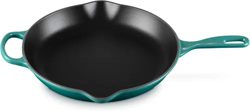 Vista 25 de Le Creuset Sartén de Hierro Fundido Esmaltado Signature con Mango de Hierro, 6.33", Cerise