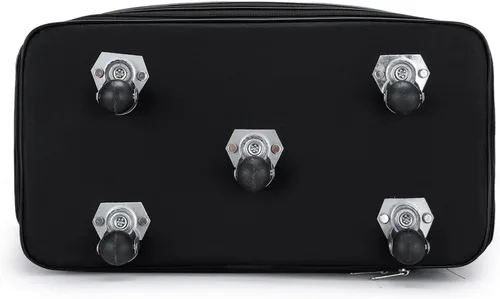 Vista 5 de Bolsa de lona expandible con ruedas giratorias, maleta, plegable, expandible, Negro -, Moda moderna